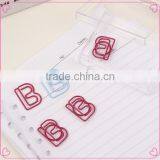 Stationery Product Colors Letter B Shaped Metal Paper Clip
