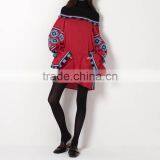 Ukrainian Vyshyvanka Off-The-Shoulder Tunic Linen Mexican Hand Embroidered Dresses Wholesale Names Of Ladies Dress 2016 HSD5664 thumbnail-3