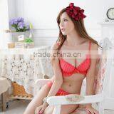 Pure White Latest Hot Sale Cute Gitls Sex Bra and Panty Set thumbnail-3