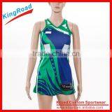 Popular Womens Lycra Netball Dress Popular Netball Bodysuits Team Custom Netball Jersey thumbnail-2