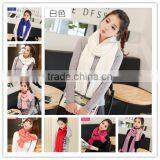 Autumn Winter Ladies or Women or Girls Fashion Pure Color New Blue Knitted Scarf Majored Maker thumbnail-2