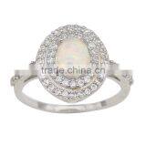 China New Arrival Brass/sterling Silver Beautiful cz Diamond Jewelry Engagement Ring thumbnail-1