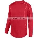 Youth Style Pullover Mens Train Shirts Long Sleeve Curved Bottom 100% Polyester Wicking Fleece Material thumbnail-4