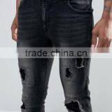 2016 New Fashion Skinny Jeans Mens Wholesale Ripped Jeans thumbnail-4