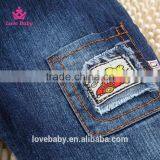 Baby Boy Cutting Bear Winter Sling Denim Trousers Korean Fashion Design Pants Fit 1-2-3T Kids thumbnail-4