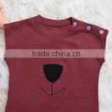 S60698B Baby Boys Girls Long Sleeve Overall Infants Cartoon Bodysuit thumbnail-2