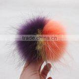 Myfur Genuine Luxury Multi Color Raccoon Fur Pom Poms For Hat and Bag Accessory thumbnail-2