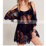 Walson Beach Sexy Strapless Lace Dress Perspective Smock Dress thumbnail-2