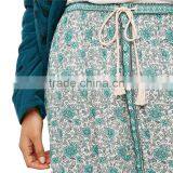 2017 OEM Semi-sheer Bohemian Printed Long Skirts for Women thumbnail-5