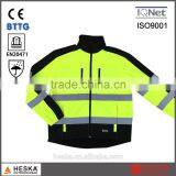 Hi Vis Garment Softshell Jacket Uniform Workwear Safety Work Clothing thumbnail-1