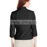 Women's Petite One Button Linen Lapel Look Jacket/Blazer thumbnail-6