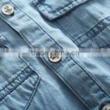 Wholesale Boys Child Clothes 100% Cotton Kids Blank Clothing Shirts thumbnail-2