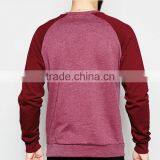 Wholesale Men Pullover Contrast Color Raglan Sleeve Sweatshirt Hoodie thumbnail-2