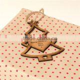 Personalised Rustic Wooden Christmas Tree Gift Tags. Vintage Decorations thumbnail-2