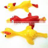 Plastic Slingshot Scream Flying Turkey Stretchy TPR Chicken