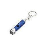 High Bright PS, PVC Promotional Blue Color Printed LED Flashlight Keyring