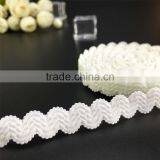 1 cm Lace Waves Stretch Elastic Hook Sideband Bra Underwear Aglet thumbnail-2