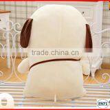 Factory Custom White Plush Dog Toy Wearing Small Bag thumbnail-3