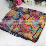 PRINTED POLYESTER SCARF thumbnail-3