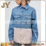 2017 Women Clothes Summer Autumn Non-stretch Denim Jackets Patch Work Apparel OEM Coats thumbnail-4