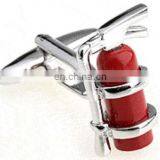Novelty Personalized Stainless Steel Fire Extinguisher Cufflinks for Men's Gift Jewelry