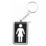 Ladies-shaped Customized PVC Keychain, Available in Various Colors thumbnail-3