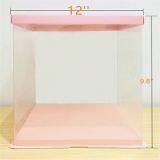 High Quality Custom Made Transparent Pet Plastic Square Cake Box thumbnail-5