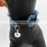 Cute Lace Elastic Band Bell Dog Collar thumbnail-4