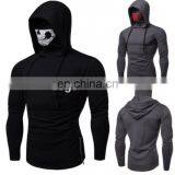 Customized Winter Men's Personalized Mask Sweater Skull Print Oversized Long Sleeve Pullover Hoodies thumbnail-2