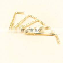 Zinc Plated or Brass Plated Carbon Steel L Type Hook Wood Screw