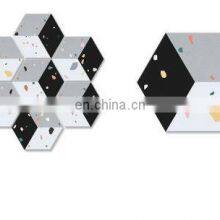 Nordic Retro Art INS Style Bathroom Background Wall Black and White Non-slip Hexagonal Tiles 200 * 230 Floor Tiles thumbnail-3