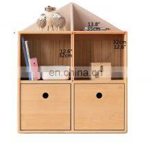 Kids Bookshelf With 2 Cabinet