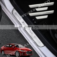For Hyundai ELANTRA 2017-2021 Auto Part Setup Accessories Door Sill Scuff Plate Cover