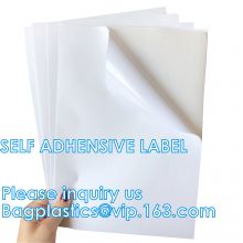 adhesive sticker labels printing plastic sticker synthetic paper labels, Self Clear Scratch A4 Sticker Paper Adhesive