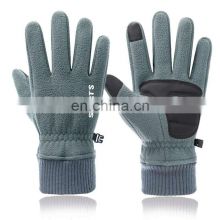 Warm Fleece Touch Screen Winter Cycling Thermal Gloves New Outdoor Full Finger Non-Slip for Sports Ski Snowboard Gloves