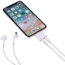 2 In1 Audio Adapter Charger Cable For Iphone 6 7 8 X 11 12 Dual Headphone Aux Cable Converter For Iphone Charging Spltte thumbnail-5