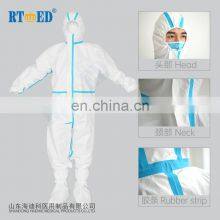 2020 Hot Selling Medical Disposable Protective Clothing With Blue Strip thumbnail-2