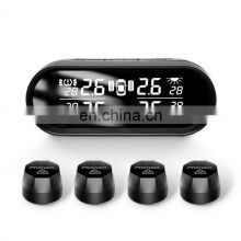 Promata TPMS with solar-powered dark negative LCD display for car