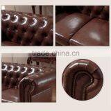 Antique Home Furniture Chesterfield Sofa Set/Home Furniture Antique Appearance Leather Sofa thumbnail-3