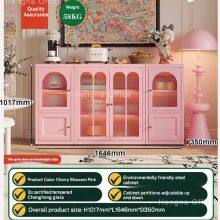 Multi-Functional Steel Storage Cabinet With Adjustable Shelves | Easy-to-Clean | Ideal for Organizing Coffee Beans and Decor thumbnail-5