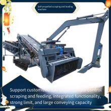Nongyou Spiral Material Scraper, Grain Depot Belt Conveyor for Loading and Warehousing Machinery, Fully Automatic Crawler Walking Feeder thumbnail-5