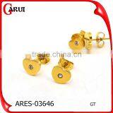 Stainless Steel Jewelry Gold Plate Cheap Star Stud Earrings thumbnail-2