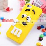 2014 Hot Selling m&m Silicone Case For iPhone 4 4s
