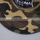 Camouflage Design City BARCELONA & AMSTERDAN Embroidery Flat Hat Custom Snapback thumbnail-5