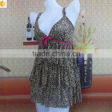 Leopard Printed Mesh Lingerie thumbnail-3