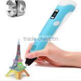 3D Printer Pen Doodle Drawing Pen LED 3D Printing Pen With ABS/PLA Materials Filament