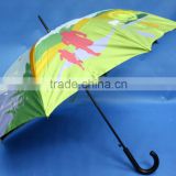 2015 Newest full colors printed 23" auto-open stick umbrella