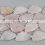 Semi-Precious Stone Pink Opal Triangle Natural Gemtone Loose Beads thumbnail-2