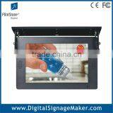 Bus ceiling mounted 19 inch metal case lcd advertising monitor