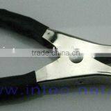 Jumper Wires Alligator Crocodile Roach Test Clip Plastic Handles Crocodile Clips 70mm Black Color Thin I00107